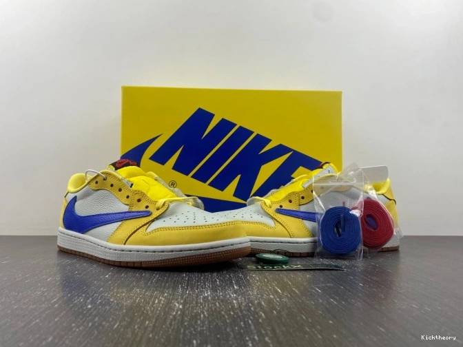 Kick Theory OG Low Scott Canary Travis x DZ4137-700 Jordan Air 1 0820